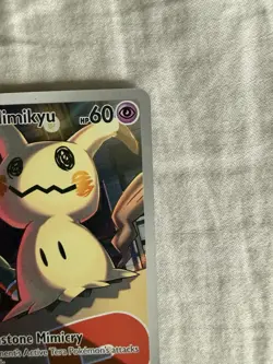 Pokemon Team Rocket's Mimikyu ASC 238/217 Full Art Holo Psychic Card 60 HP - Image 3