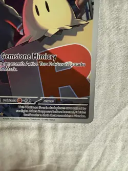 Pokemon Team Rocket's Mimikyu ASC 238/217 Full Art Holo Psychic Card 60 HP - Image 4