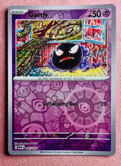 Gastly 092/165 | 151 MEW EN | 2023 Pokemon Card TCG Reverse Holo Komiya | NM - Image 1