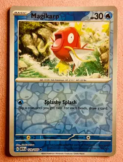 Magikarp 129/165 | 151 MEW EN | 2023 Pokemon Card TCG Reverse Holo | NM - Image 1