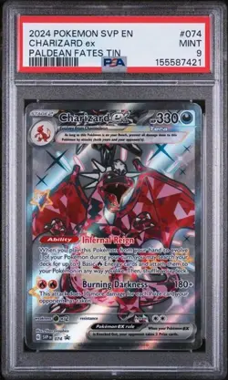 Charizard ex 074 Sv: Scarlet & Violet Promo Cards Holo PSA 9 - Image 1