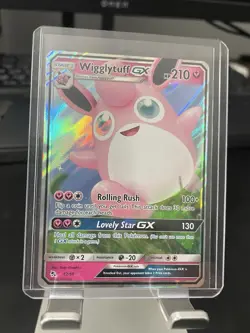 Wigglytuff GX 42/68 Ultra Rare Holo Hidden Fates Pokemon Card NM - Image 3