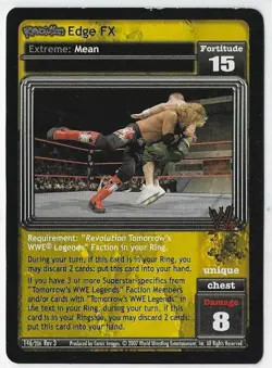 REVOLUTION Edge FX card for WWE WWF Raw Deal card game ccg - Image 1