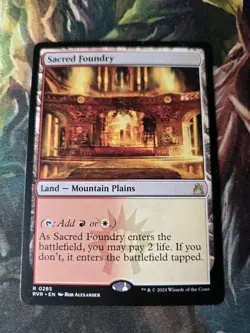MTG Magic the Gathering Sacred Foundry (285/497) Ravnica Remastered LP - Image 2