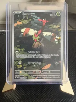 2025 Pokemon Yanma Illustration Rare 183/182 Temporal Forces Secret Holo NM/Mint - Image 1