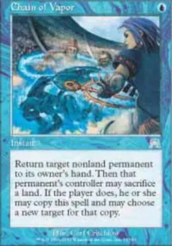 1x Chain of Vapor Moderate Play, English Onslaught MTG Magic - Image 1