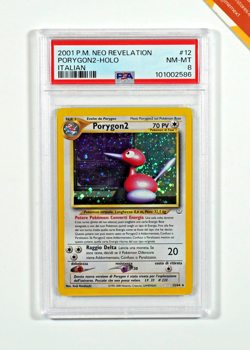 Pokemon PSA 8 Porygon2 #12 Holo Neo Revelation 2001 Italiano - Image 1