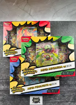Pokemon TCG: Mega Evolution Ascended Heroes Mega ex Boxes (Bundle of Three) - Image 1