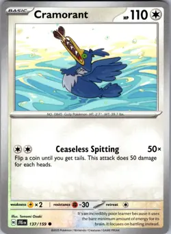 Cramorant Journey Together 137/159 Common Pokemon Near Mint - Image 1
