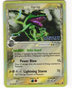 Rayquaza Stamped Reverse Holo Pokemon TCG Delta Species 13/113 MP CREASE - Image 1