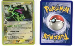 Rayquaza Stamped Reverse Holo Pokemon TCG Delta Species 13/113 MP CREASE - Image 3