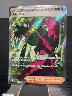 Atticus 133/131 Ultra Rare Prismatic Evolutions Pokemon Holo NM - Image 2