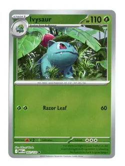 Ivysaur - 002/132 Common Reverse Holo ME01: Mega Evolution Pokemon NM - Image 1
