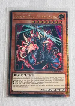 Yugioh Vanquish Soul Caesar Valius RA04-EN046 Quarter Century Secret Rare - Image 1