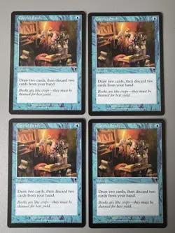 4 X Playset Careful Study - Odyssey Regular Magic The Gathering MTG - Image 1