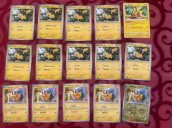 Pikachu 055/217 018/091 Foil Base Holo Spanish English Card Lot OF 15 - Image 1