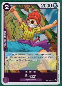 Buggy - Carrying On His Will OP13-072 - One Piece CCG Card - Image 2