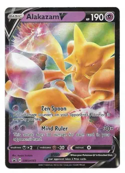 Alakazam V SWSH083 SWSH: Sword & Shield Promo Cards Holo Pokemon TCG - NM - Image 1