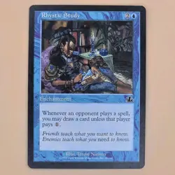 Rhystic Study Prophecy MTG Lightly Played LP Magic the Gathering - Image 1