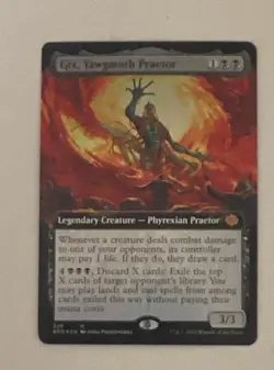 1x *FOIL* GIX, YAWGMOTH PRAETOR NM Mtg Magic The gathering EXTENDED ART - Image 1