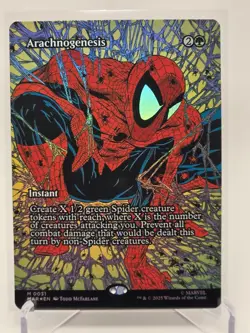 Arachnogenesis Borderless 0031 MTG Marvel Universe Eternal Mythic NP Foil - Image 1