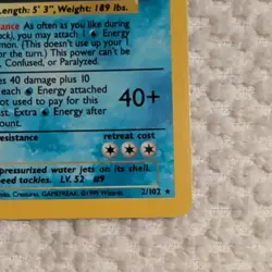 Wizards of the Coast Blastoise 2/102 Base Set Holo Rare 1999 100 HP - Image 5