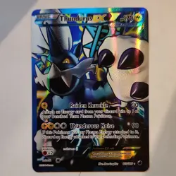 Pokemon Thundurus EX Team Plasma Plasma Freeze 110/116 Ultra Rare Full Art Holo - Image 1