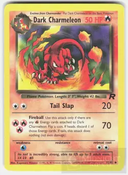 POKEMON DARK CHARMELEON 32 TEAM ROCKET UNLIMITED LP - Image 1