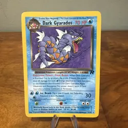 Dark Gyarados 25/82 Rare Team Rocket Pokemon Unlimited (List 1) LP - Image 1
