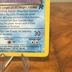 Dark Gyarados 25/82 Rare Team Rocket Pokemon Unlimited (List 1) LP - Image 4