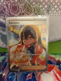 Pokemon TCG Carmine Full Art Trainer 217/167 Twilight Masquerade SIR NM - Image 1