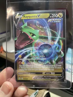 Pokemon TCG Rayquaza V Evolving Skies 110/203 Holo Ultra Rare Nintendo CCG Mint - Image 3