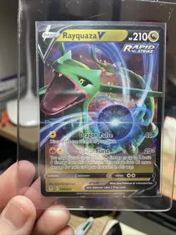 Pokemon TCG Rayquaza V Evolving Skies 110/203 Holo Ultra Rare Nintendo CCG Mint - Image 4