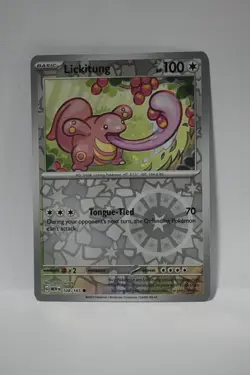 Lickitung 108/165 Common 151 Pokemon Reverse Holo NM - Image 1