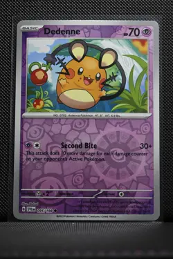 Dedenne 095/198 Common Scarlet & Violet Pokemon Reverse Holo NM - Image 1