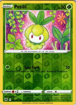 Petilil 015/189 Common Astral Radiance Pokemon Reverse Holo NM - Image 1