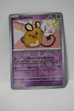 Dedenne 036/091 Common Paldean Fates Pokemon Reverse Holo NM - Image 1