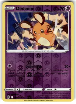 Pokemon TCG Pokemon Dedenne 067/172 NM Common Reverse Holo - Image 1