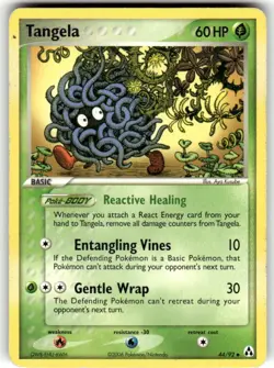 Pokemon TCG Pokemon Tangela 44/92 Uncommon Regular - Image 1