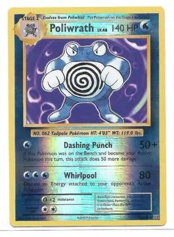 Poliwrath 25/108 Evolutions Reverse Holo Pokemon TCG - NM - Image 1