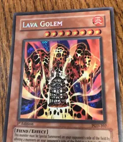 YuGiOh LAVA GOLEM PGD-107 1st Edition Pharaonic Guardian Lightly Played - Image 2
