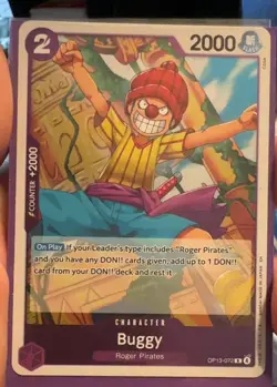 Buggy OP13-072 Holo NM One Piece Carrying On His Will - Image 1