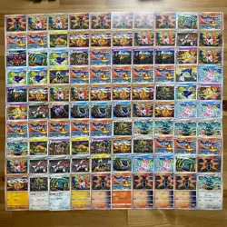 Shinji Kanda Pokemon Card Set 100pcs Bulk Japanese Trading Cards Used - Image 1