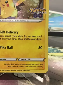 Pikachu SWSH234 Pokemon Go Cosmos Holo Black Star Promo Pokemon Card - Mint - Image 5
