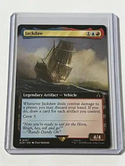 Jackdaw 167 MTG Assassins Creed 2024 Mint - 9.0 + Borderless Non Foil Rare - Image 1
