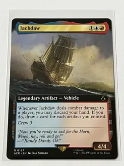 Jackdaw 167 MTG Assassins Creed 2024 Mint - 9.0 + Borderless Non Foil Rare - Image 2