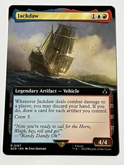 Jackdaw 167 MTG Assassins Creed 2024 Mint - 9.0 + Borderless Non Foil Rare - Image 4