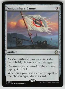 Vanquisher's Banner Rare Commander: The Lost Caverns of Ixalan 316 MTG Near Mint - Image 1