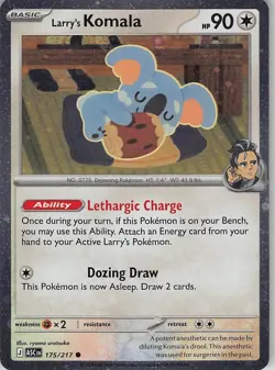 Larry's Komala (Cosmo Holo) 175/217 Common Ascended Heroes Pokemon Near Mint - Image 1