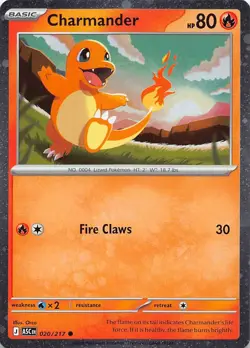 Charmander 020/217 Common ME: Ascended Heroes Pokemon Cosmos Holo Near Mint - Image 1